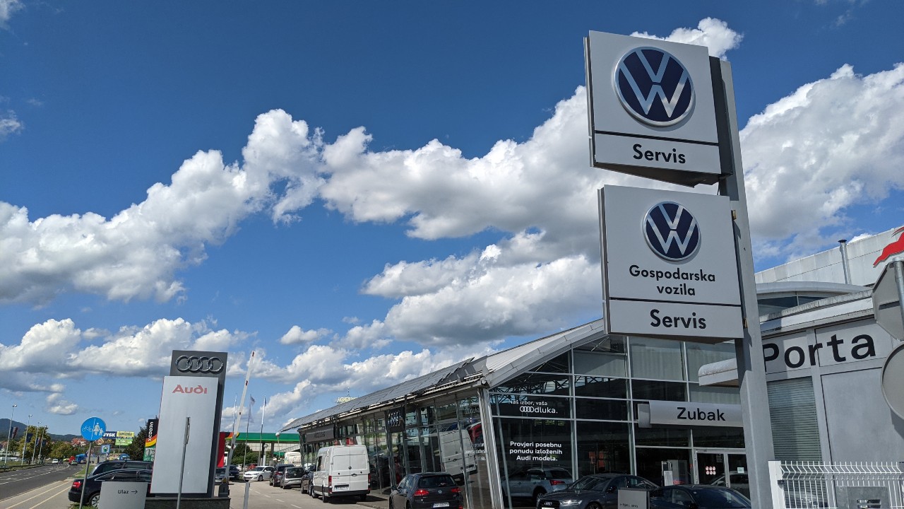 vw servis sesvete - karta