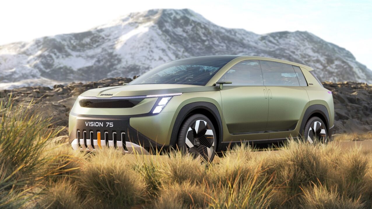 skoda vision 7s - side