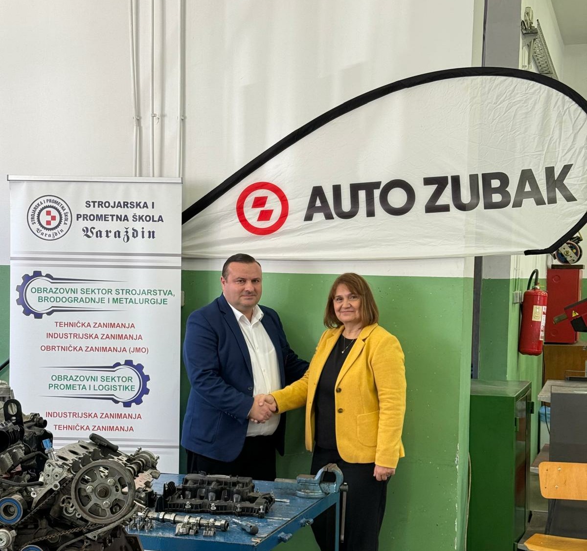 Donacija mjenjača i motora Strojarskoj i prometnoj školi iz Varaždina!