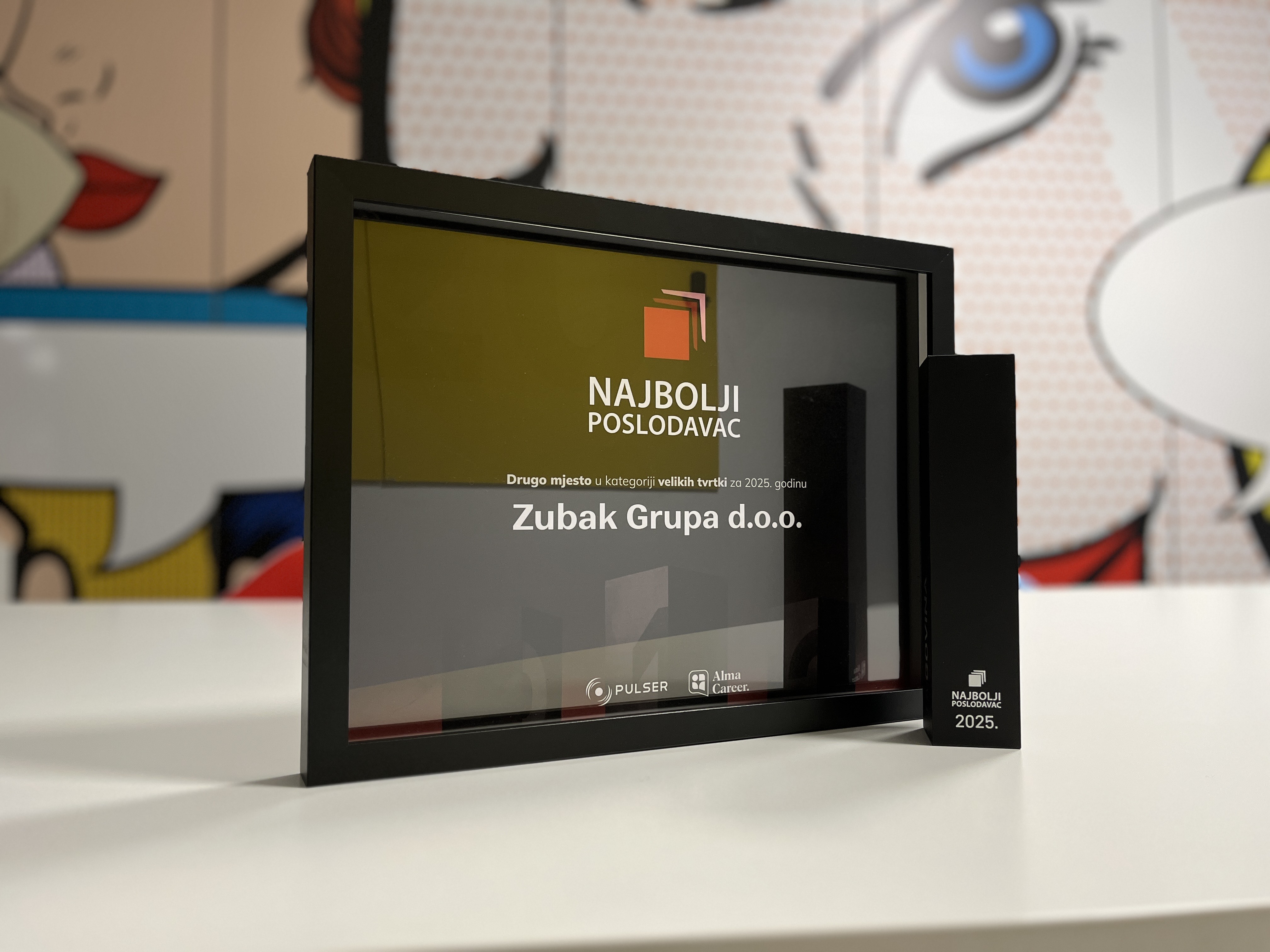 Zubak Grupa proglašena je drugim najboljim poslodavcem u Hrvatskoj u 2025. godini!
