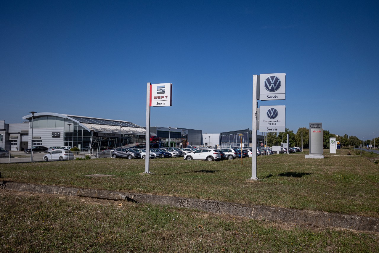 vw servis osijek - karta